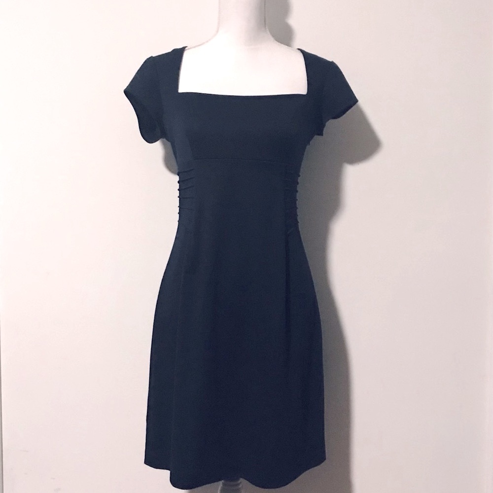 Navy Laundry Midi Dress